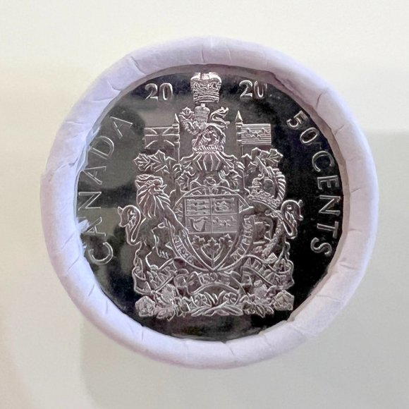 2020 Canada Coat-Of-Arms Special Wrap 50-Cent Roll! - Picture 1 of 6